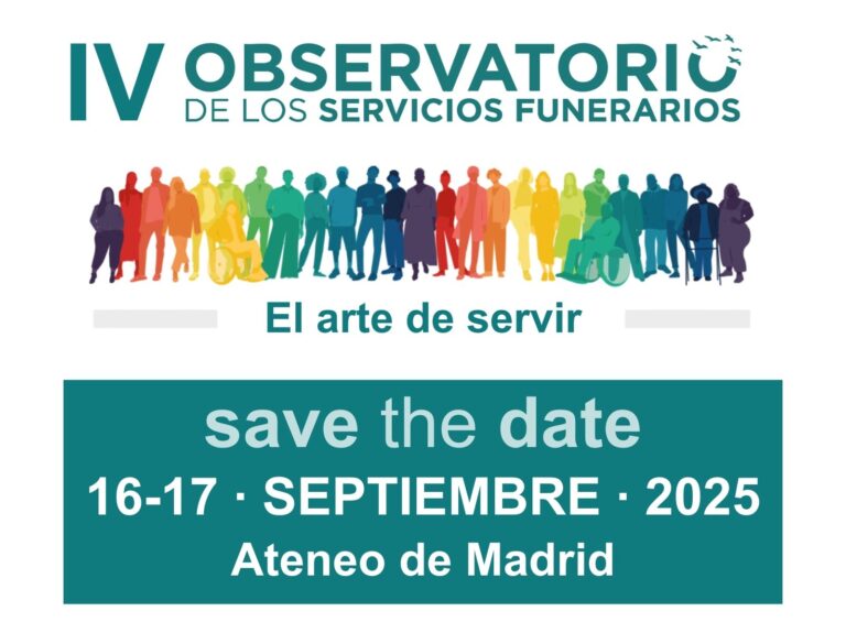 El arte de servir: el IV Observatorio de los Servicios Funerarios se celebrará los días 16 y 17 de septiembre en el Ateneo de Madrid