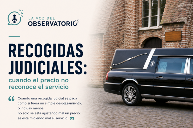 Recogidas judiciales: cuando el precio no reconoce el servicio